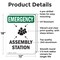 Signmission Assembly Station With Symbol, 12 in W x Rectangle, Aluminum OS-2PACK-EM-A-1218-V-10433 - alternate 6
